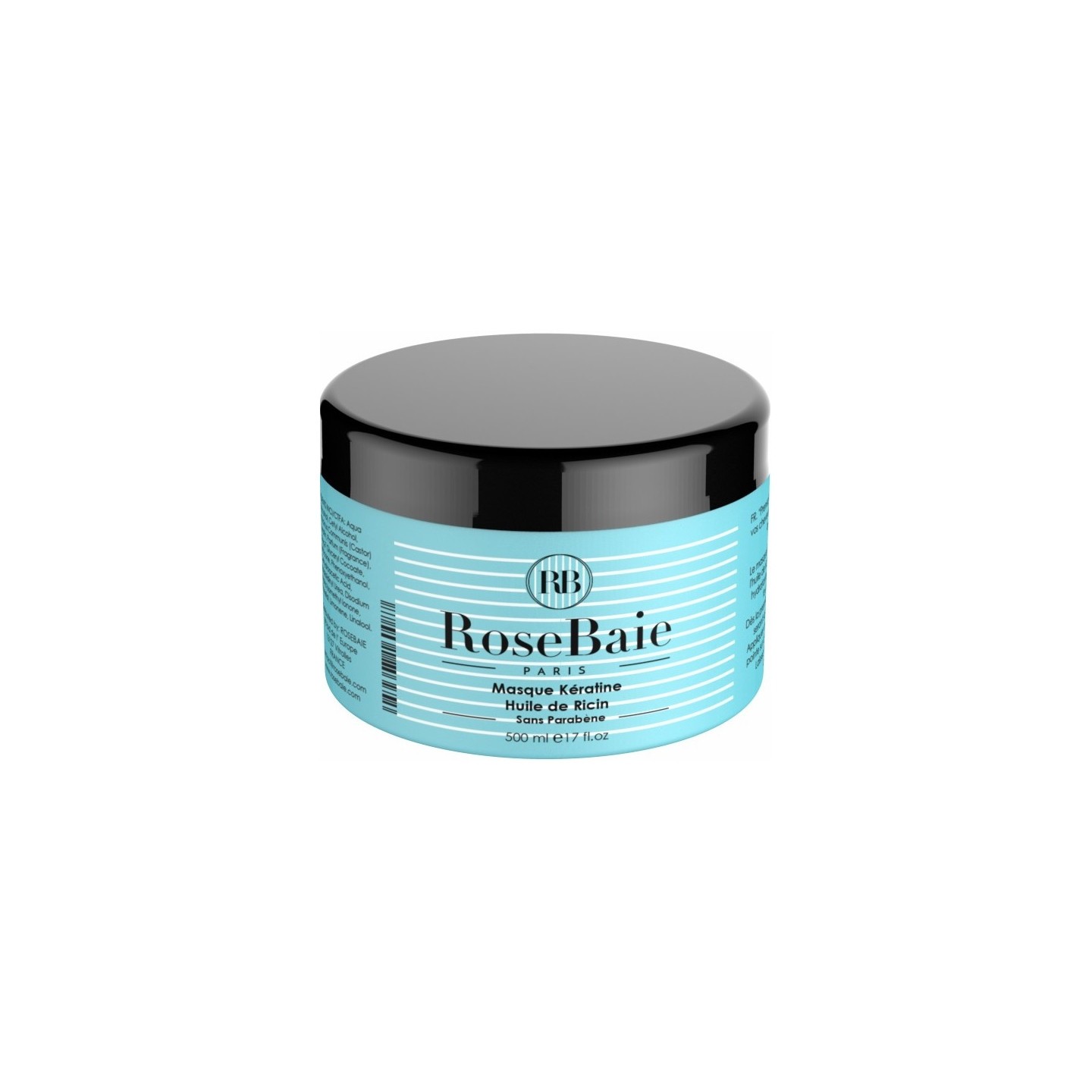 RoseBaie Masque kératine et huile de ricin - 500ml