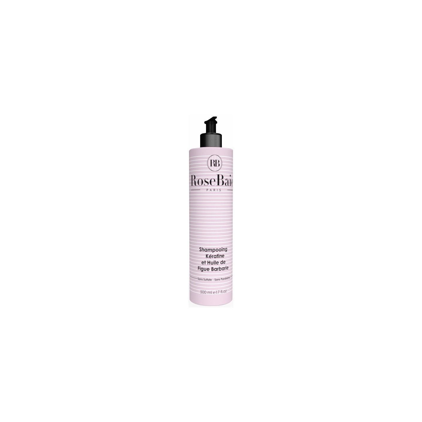 RoseBaie Shampoing kératine et huile de figue de barbarie - 500ml