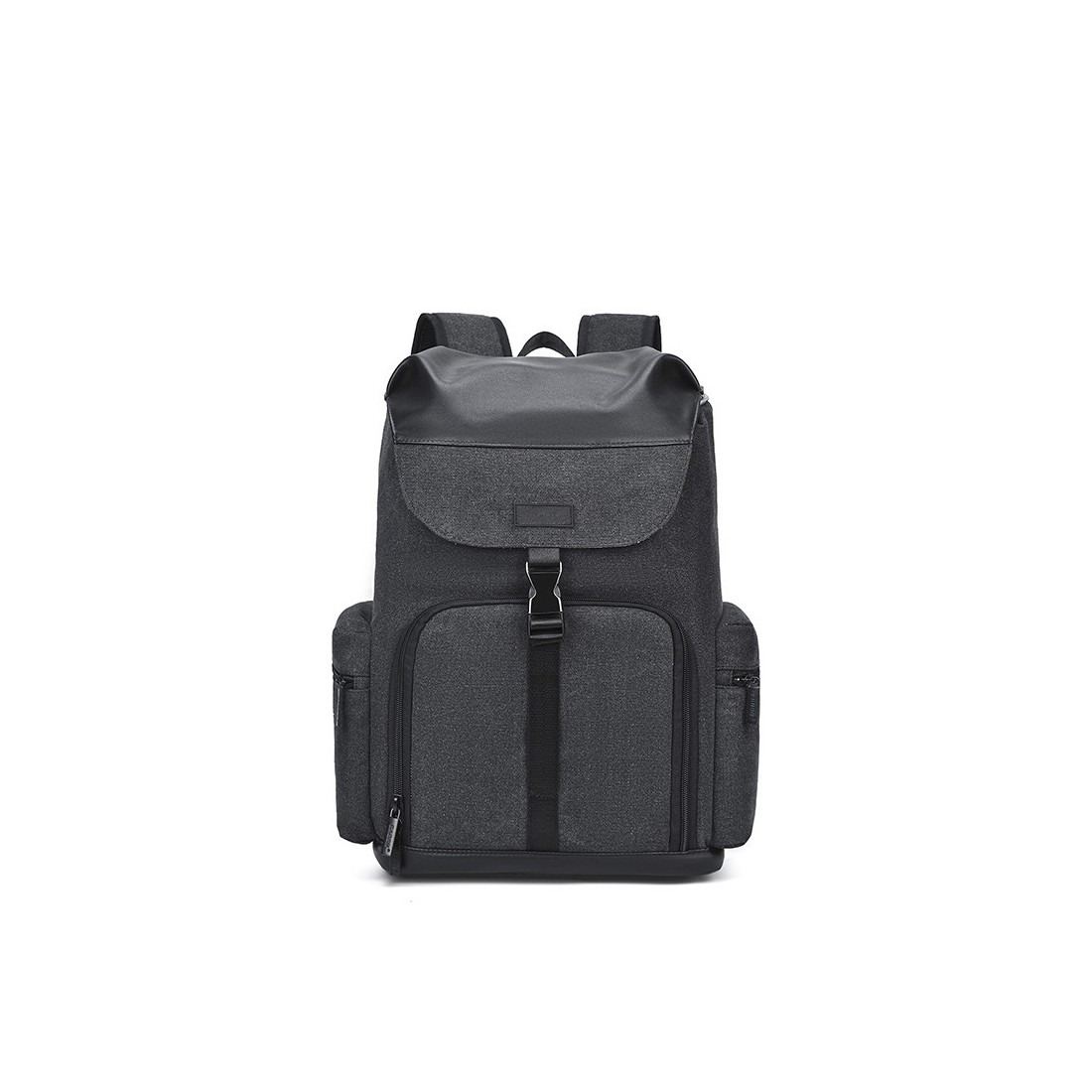 Sac à Dos Noir Compartimenté à Clips