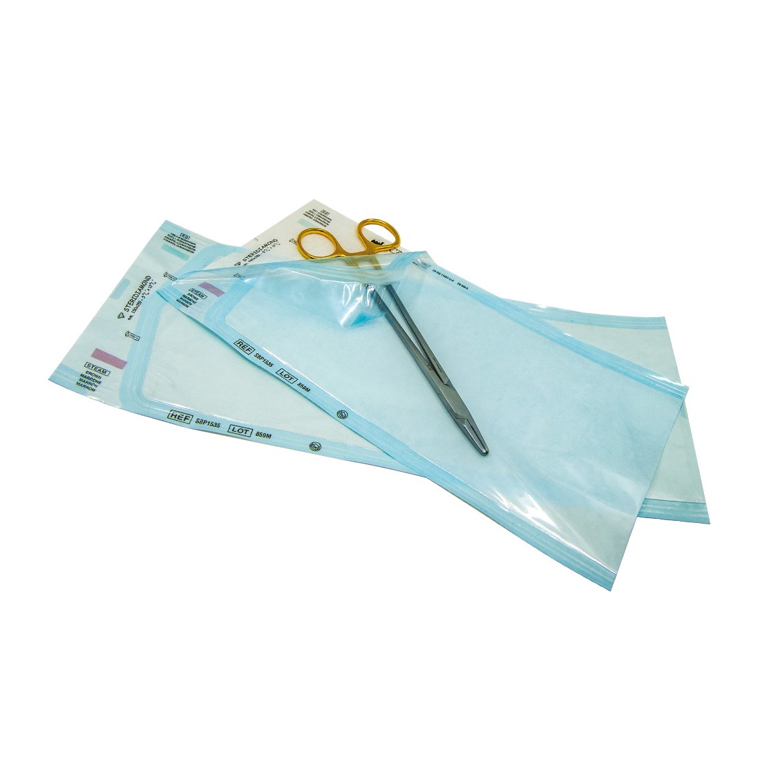Sachet plat pour stérilisation avec fermeture à souder