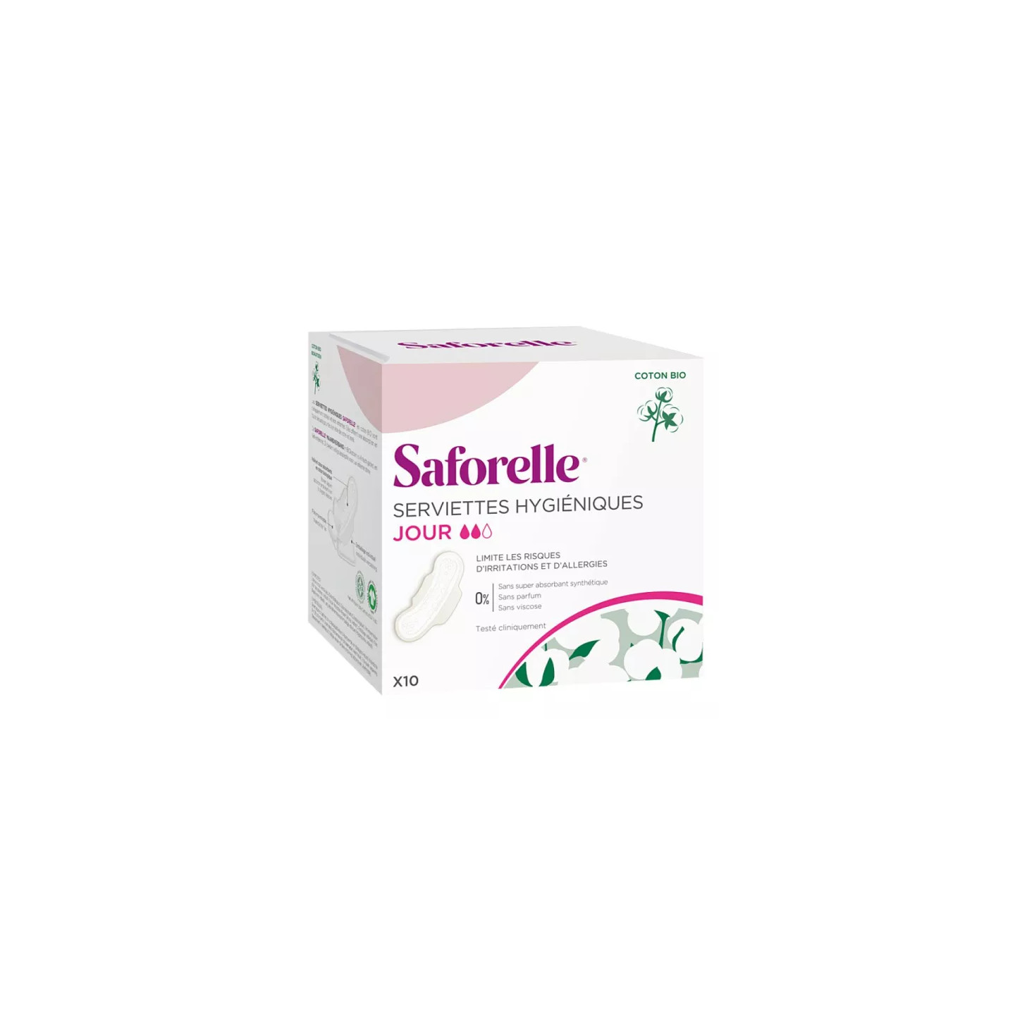 SAFORELLE Serviettes hygiéniques jour x10