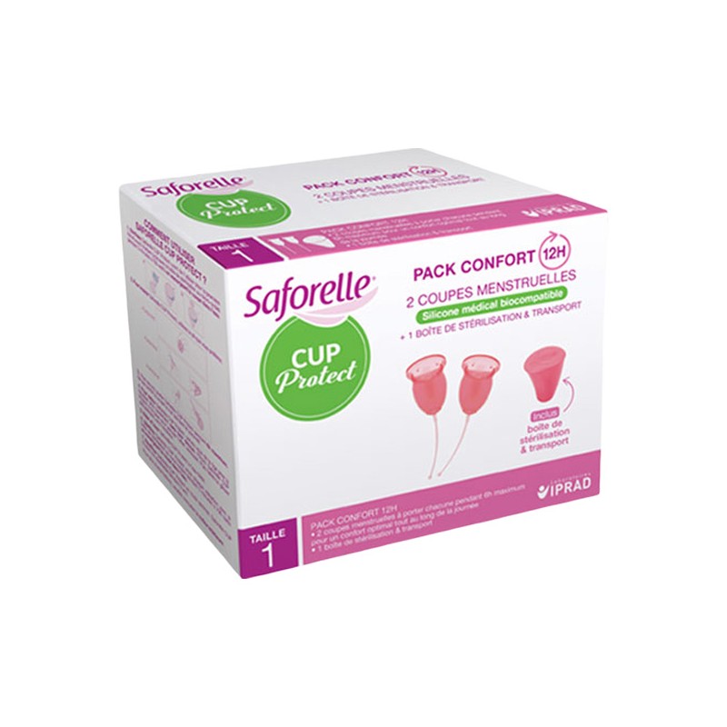 Pharmacie Bastille - Saforelle Cup Protect 2 coupes menstruelles taille 1