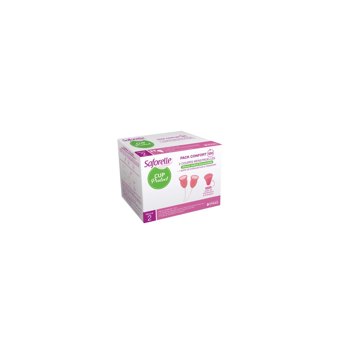 Saforelle Cup Protect taille 2 - 2 coupes menstruelles