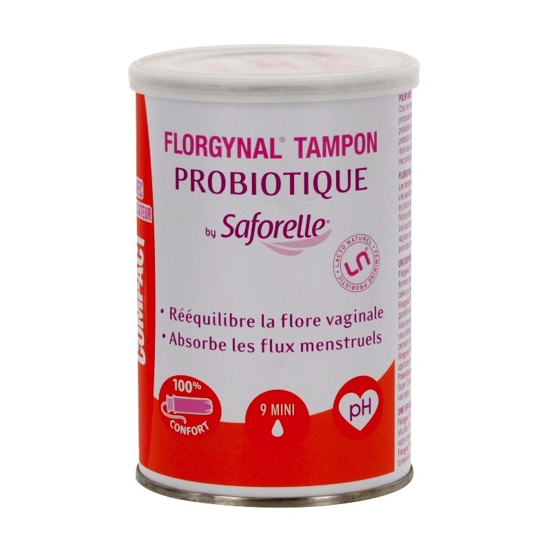Pharmacie Bastille - Saforelle Florgynal compact probiotique normal 9 tampons