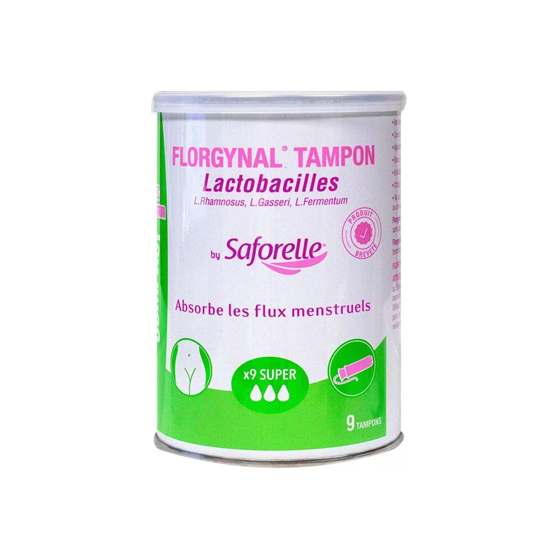 Pharmacie Bastille - Saforelle Florgynal tampon lactobacilles 9 compact super