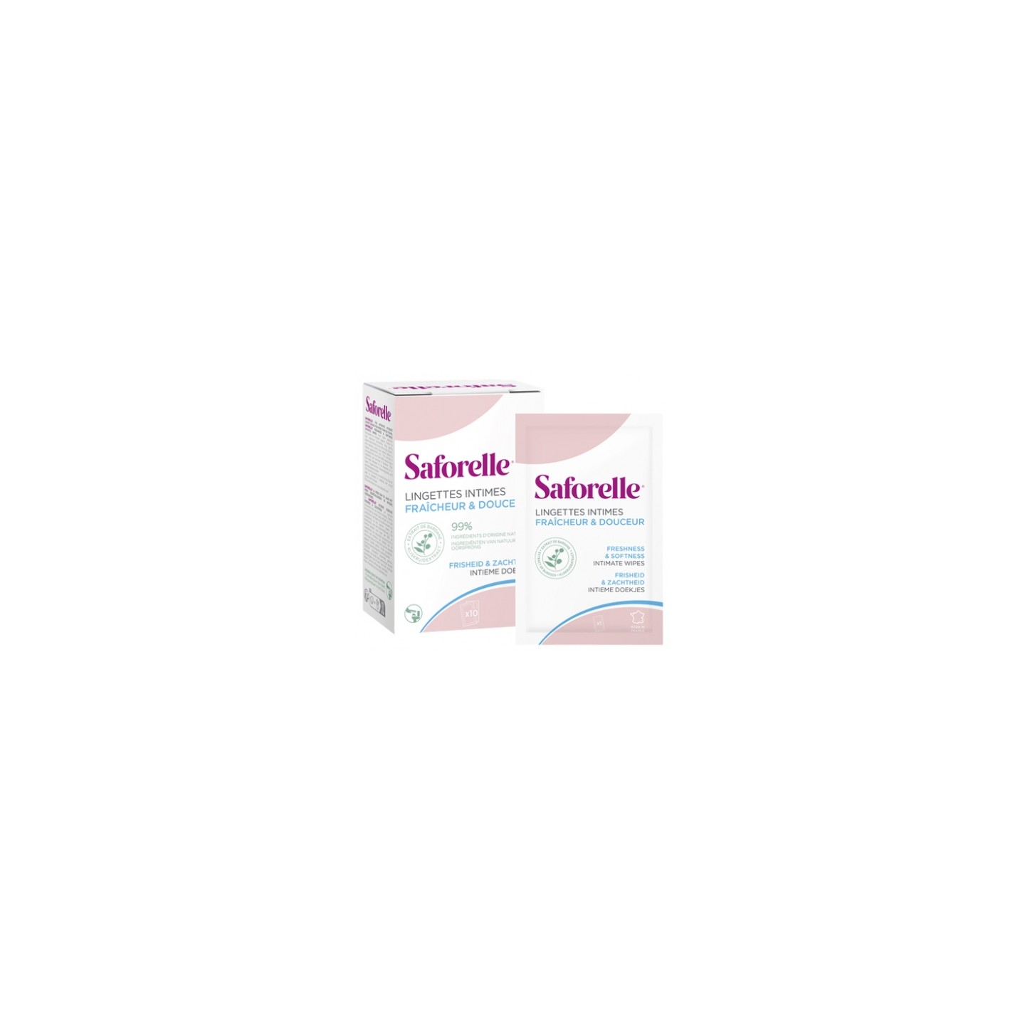 Saforelle Lingettes intimes - 10 lingettes