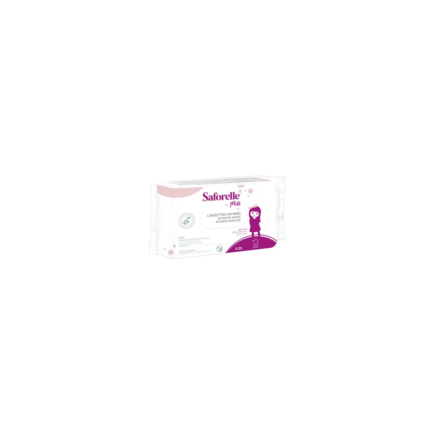 Saforelle Miss Lingettes intimes - 25 lingettes