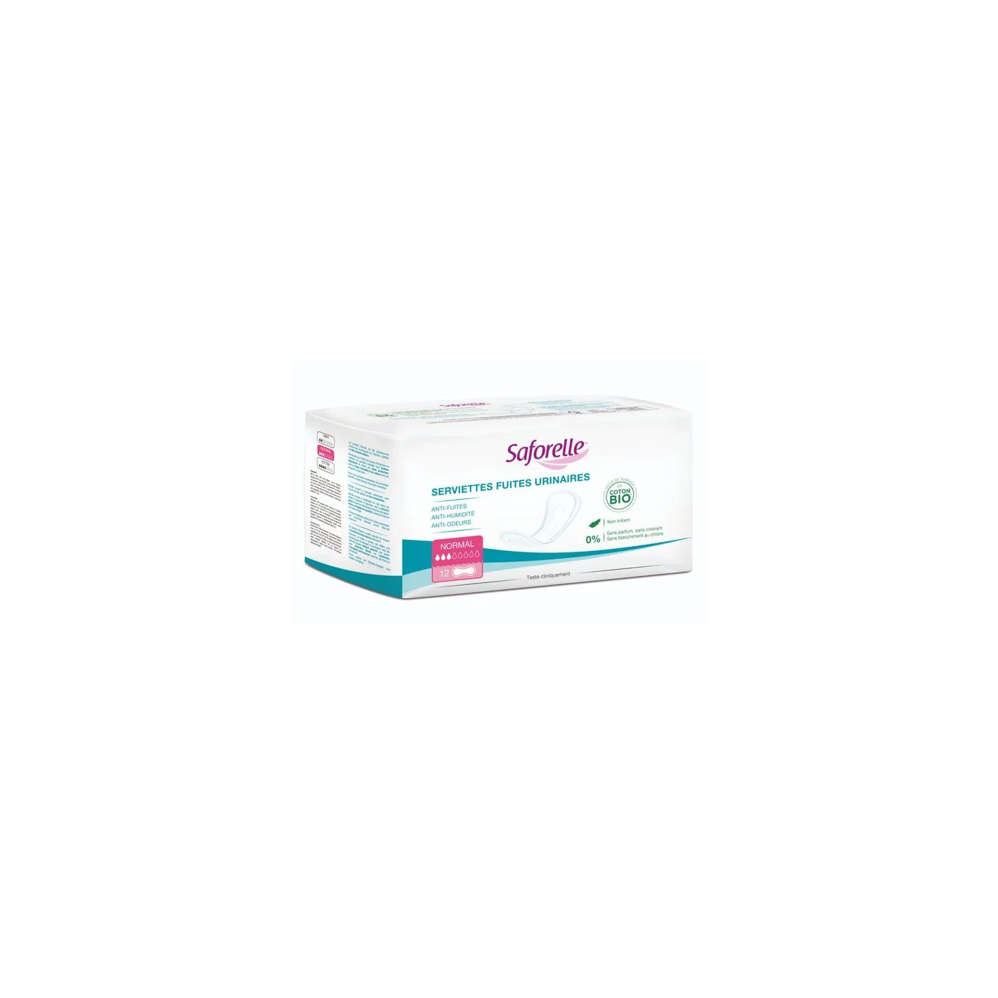 Saforelle Serviettes fuites urinaires Normal - 12 serviettes