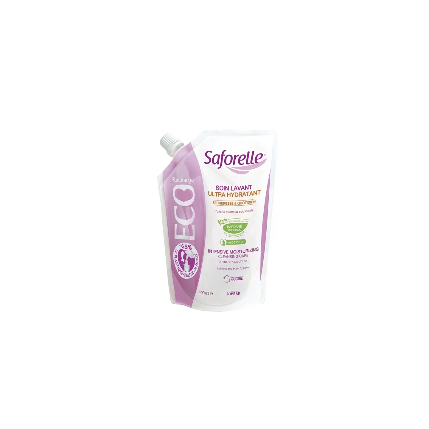 Saforelle Soin lavant ultra-hydratant - Recharge 400ml