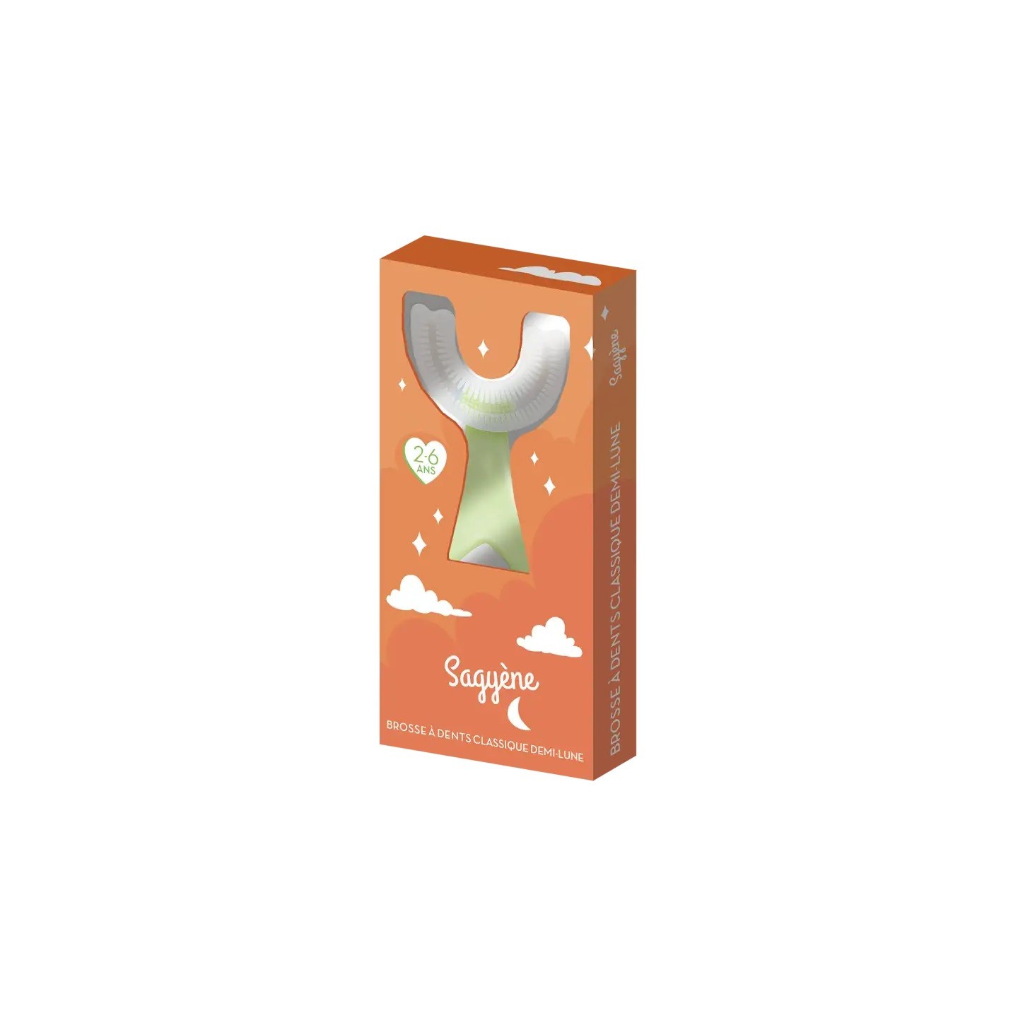 Sagyène Brosse à dent enfant demi-lune 2/6 ans