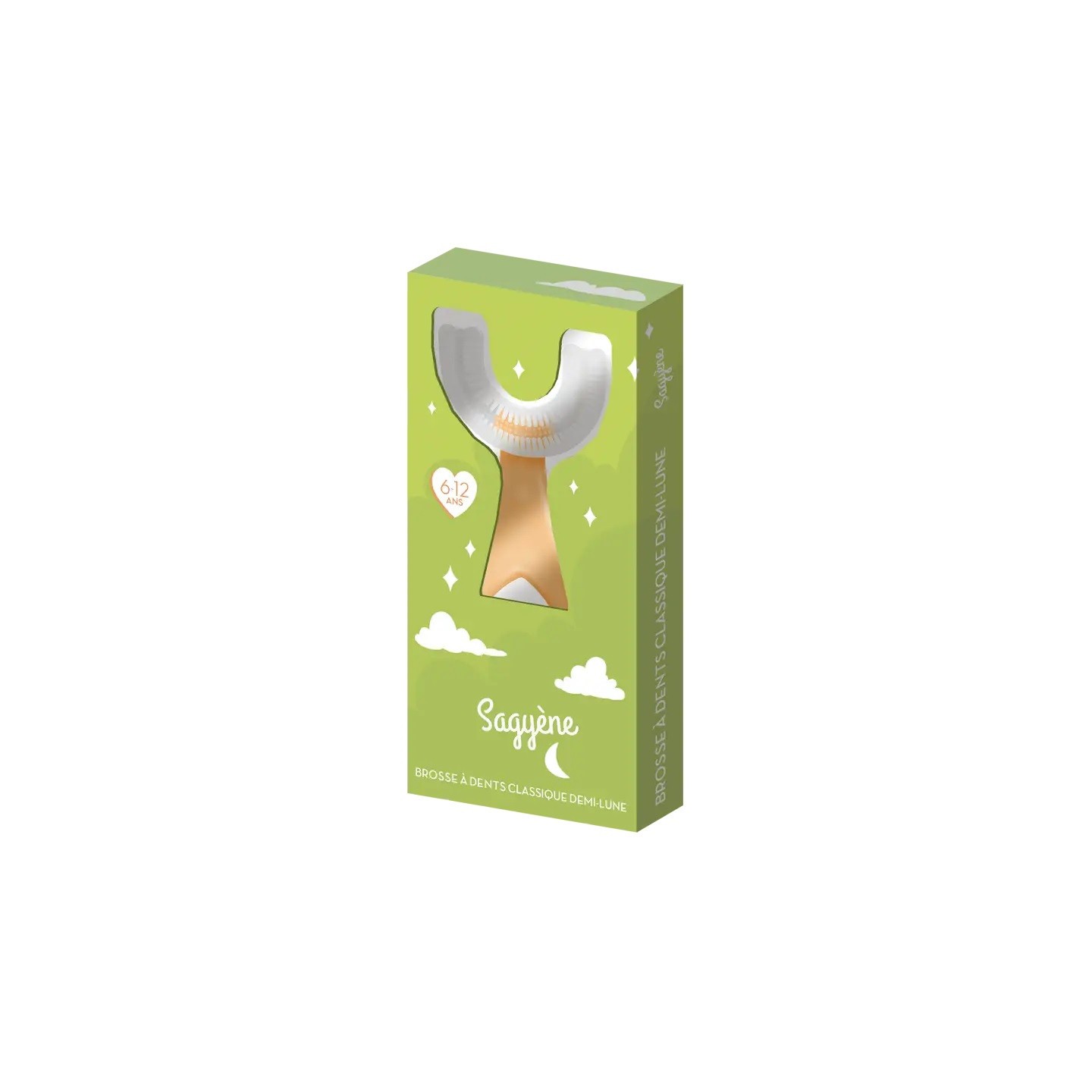 Sagyène Brosse à dent enfant demi-lune 6/12 ans