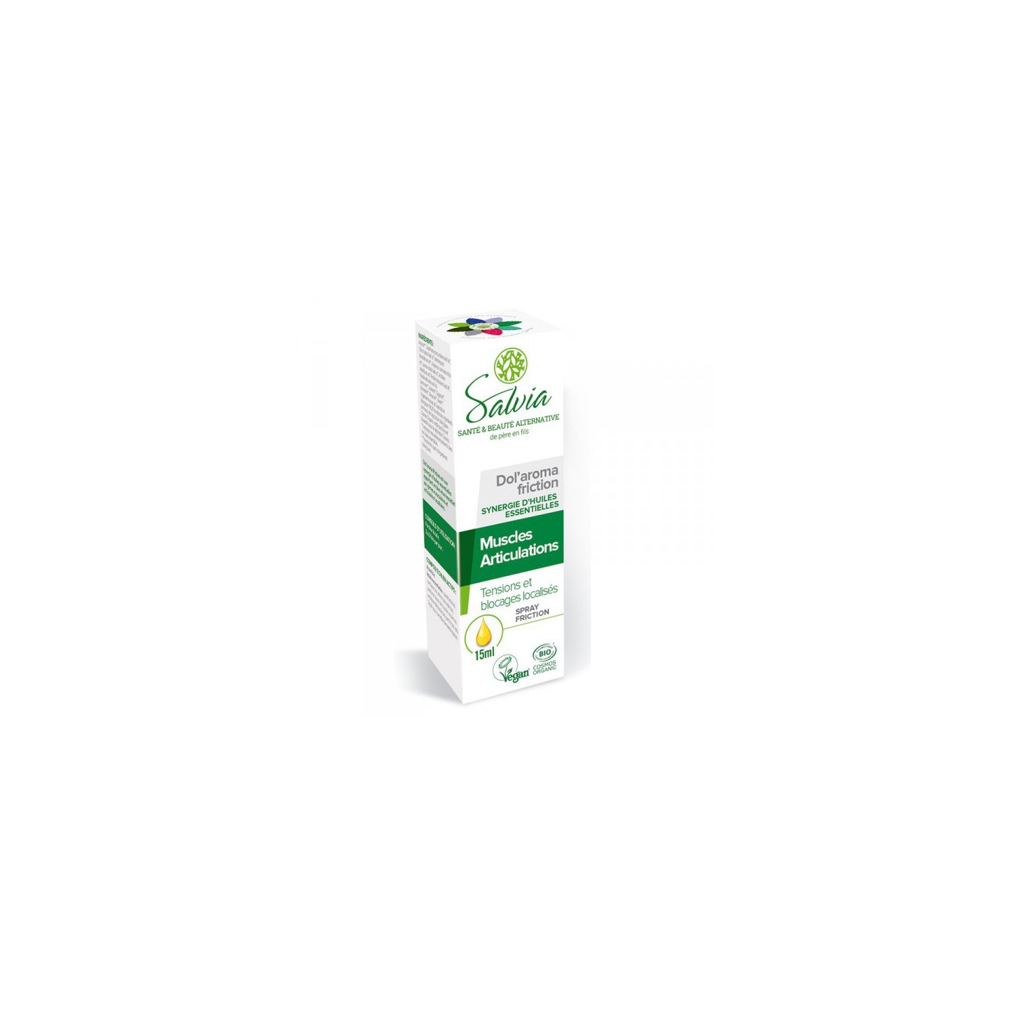 SALVIA DOL'AROMA FRICTION MUSCLES ET ARTICULATIONS BIO 15ML
