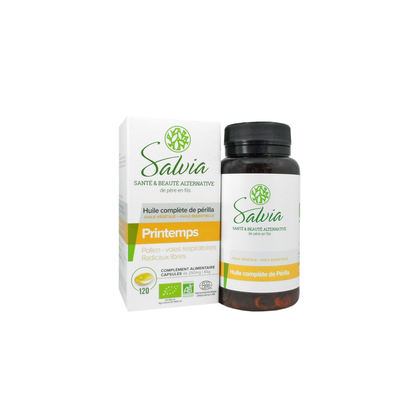 Salvia Huile complète de Périlla - 120 capsules