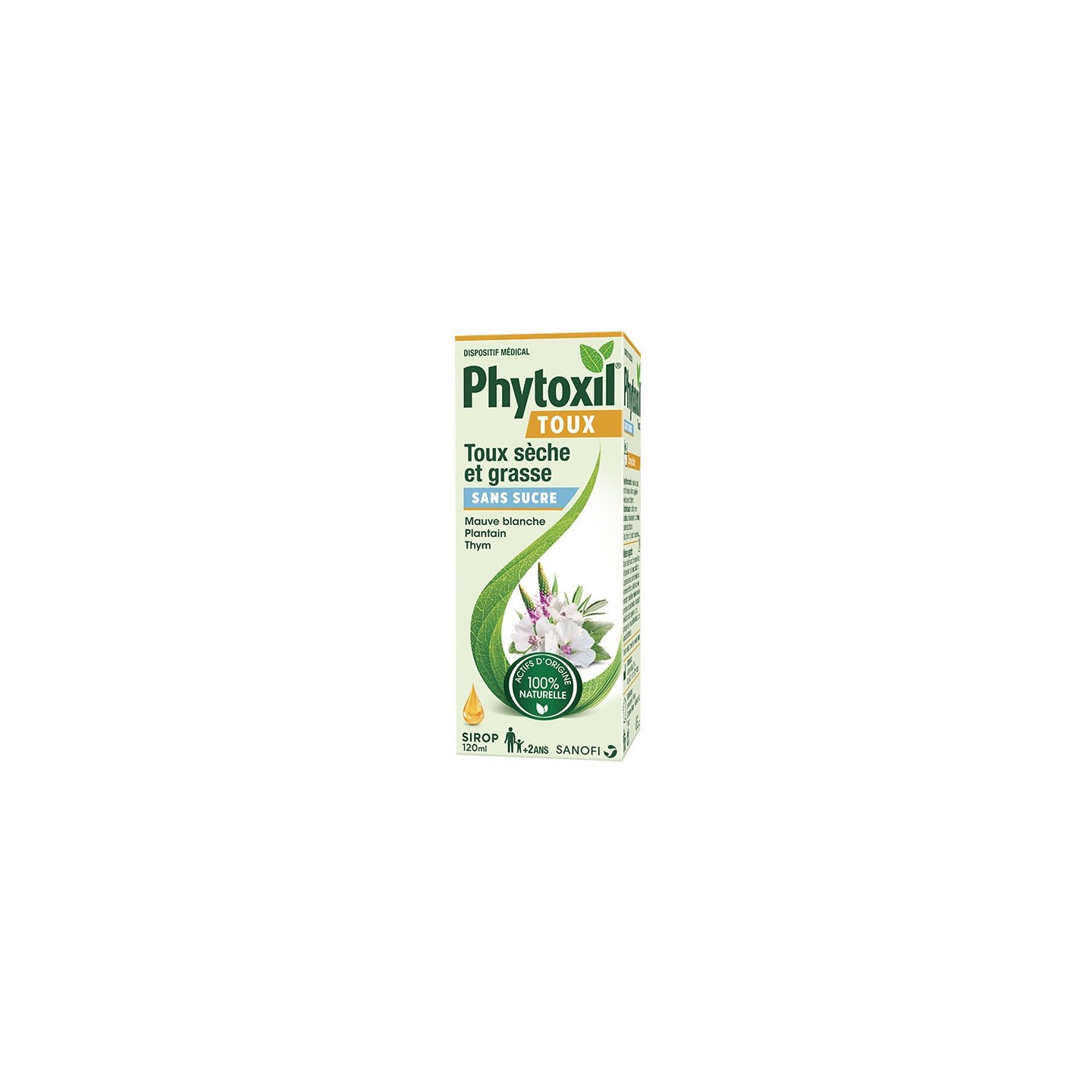 Sanofi Phytoxil Sirop toux sèches et grasses sans sucre - 120ml