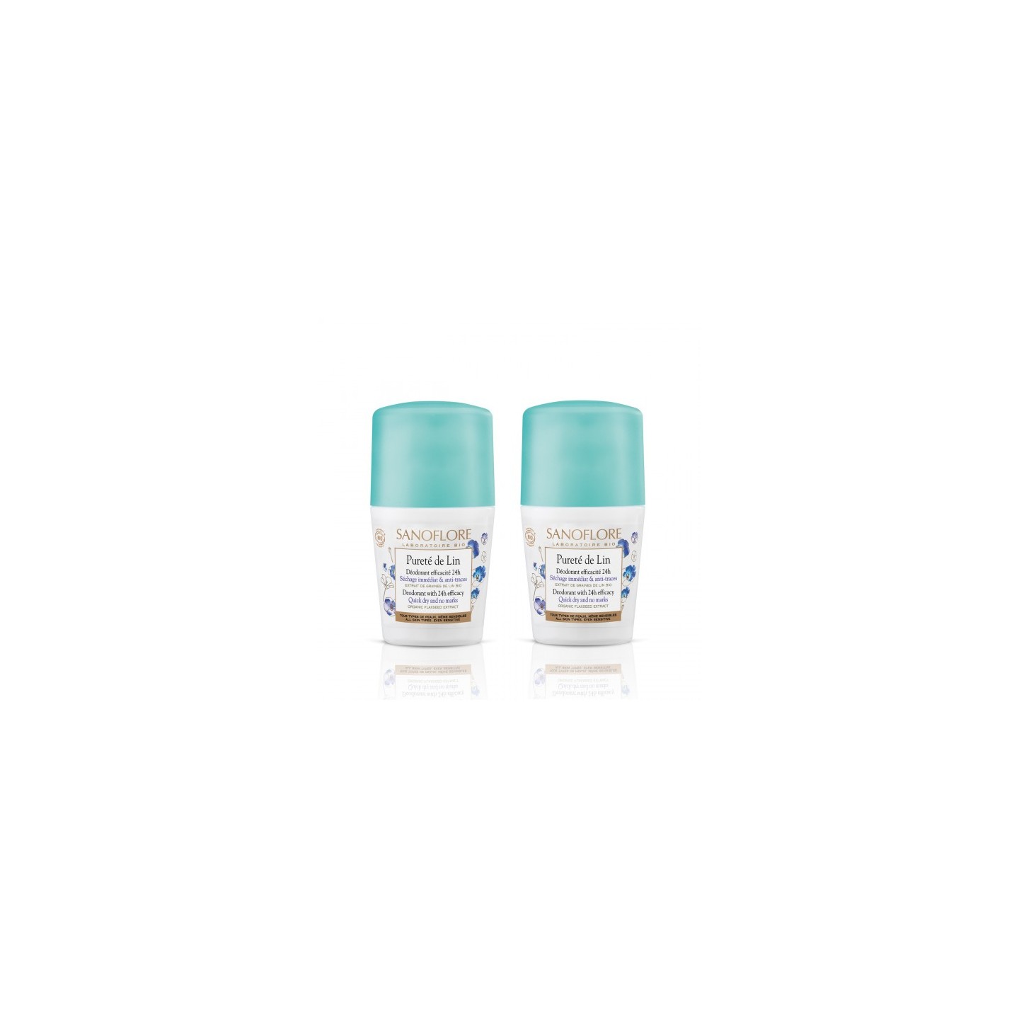 Sanoflore Déodorants pureté de lin lot de 2