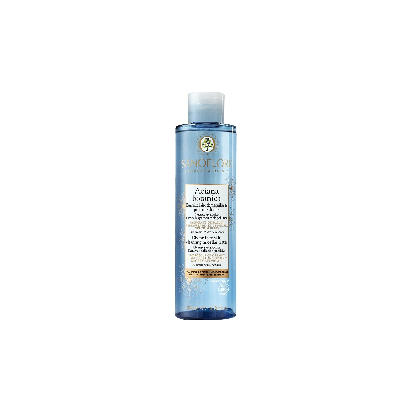 Sanoflore Eau micellaire démaquillante Aciana Botanica Bio - 200ml