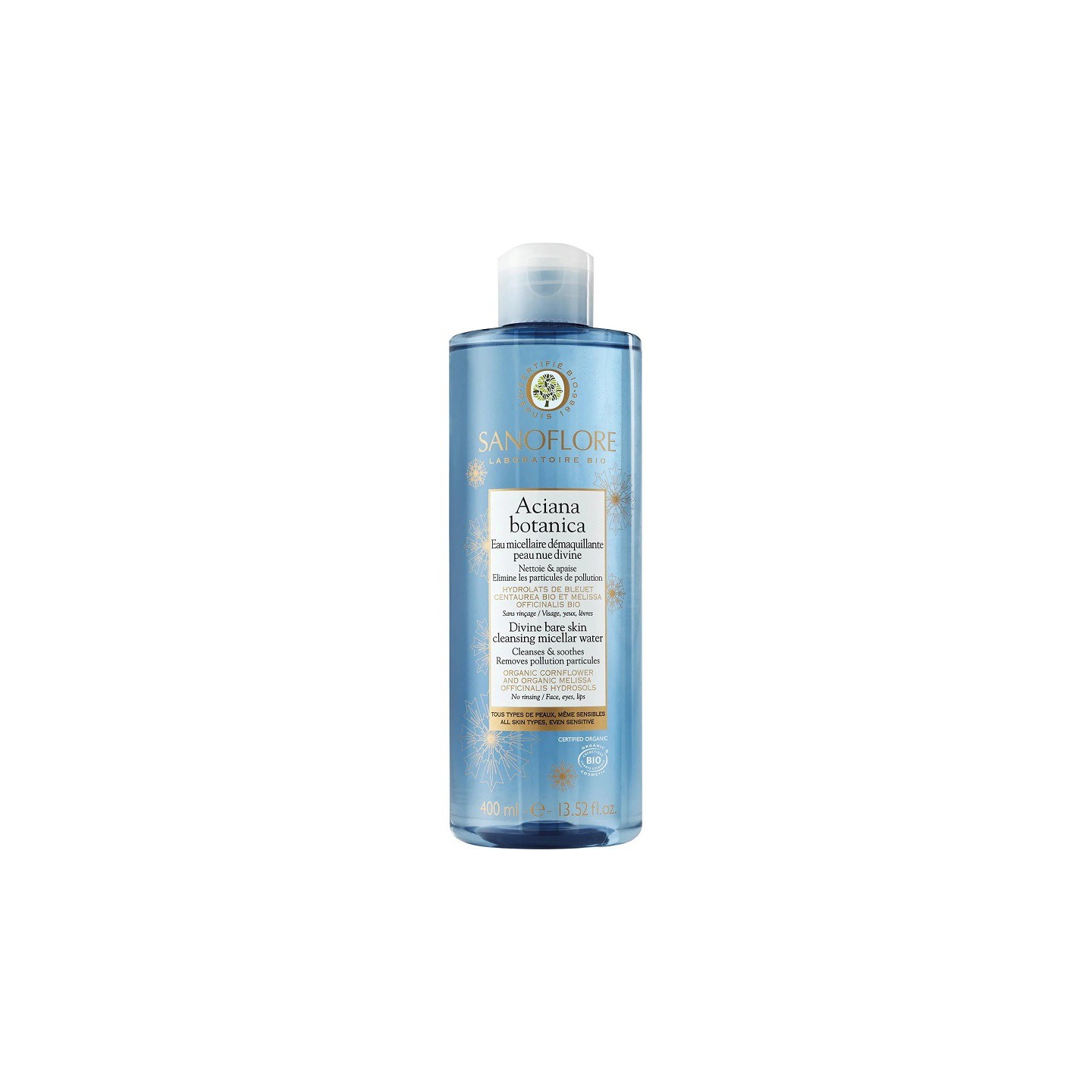 Sanoflore Eau micellaire démaquillante Aciana Botanica Bio - 400ml