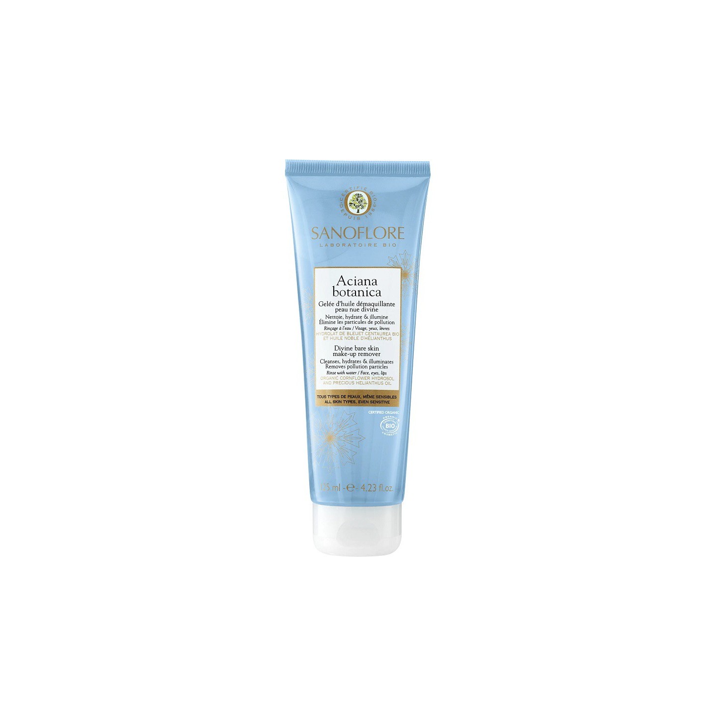Sanoflore Gelée d'huile démaquillante Aciana Botanica Aciana Botanica Bio - 125ml