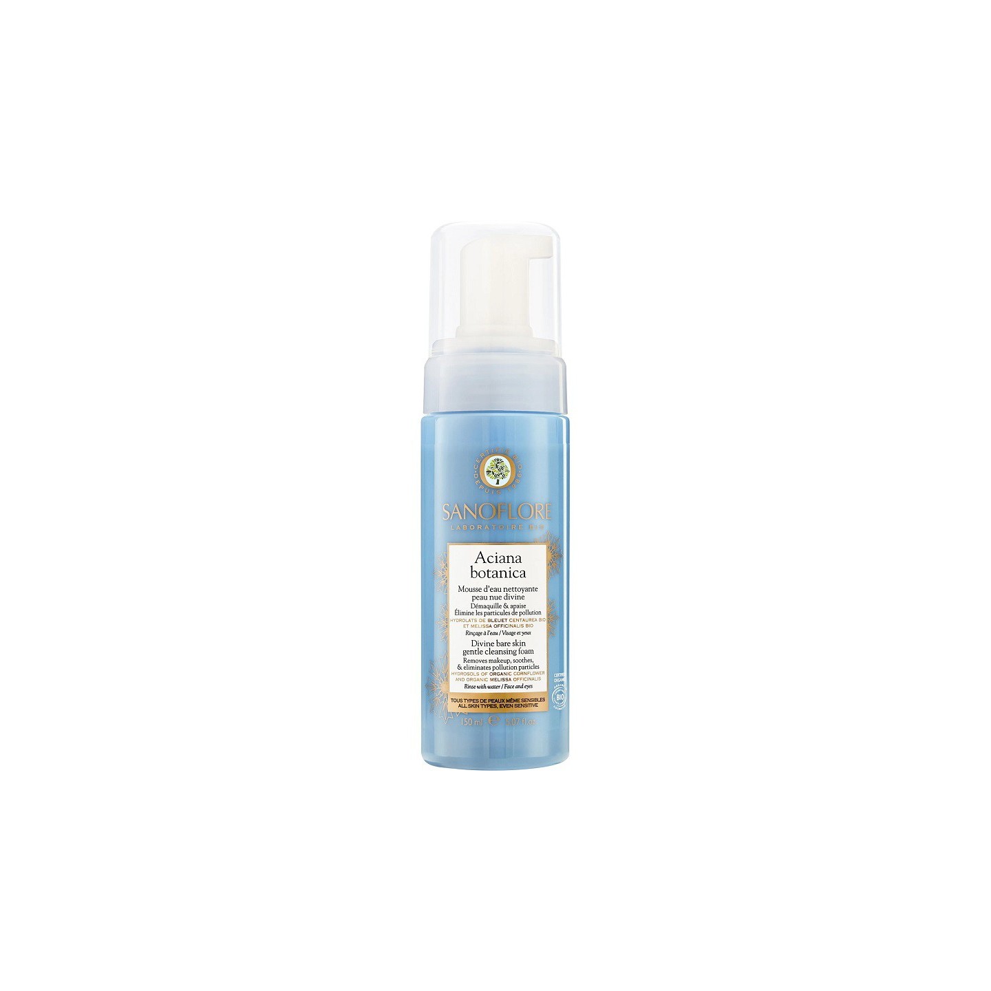 Sanoflore Mousse d'eau nettoyante Aciana Botanica Bio - 150ml