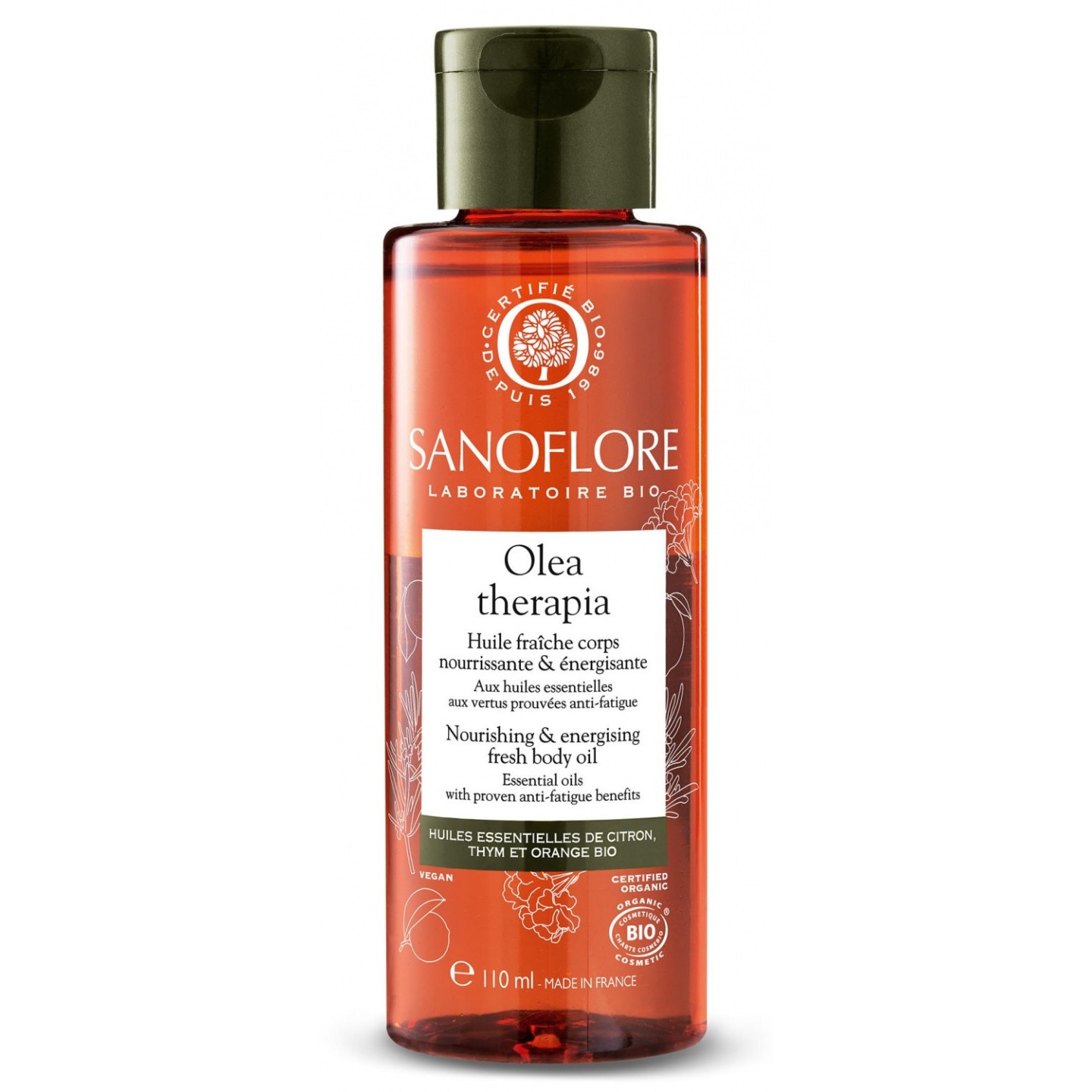 Sanoflore Olea Therapia Huile fraîche nourrissante et énergisante - 110ml