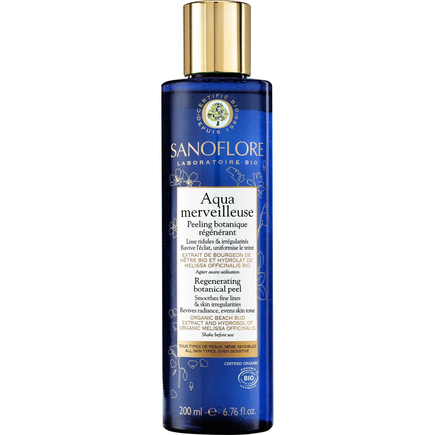 Sanoflore Peeling botanique régénérant Aqua Merveilleuse Bio - 200ml
