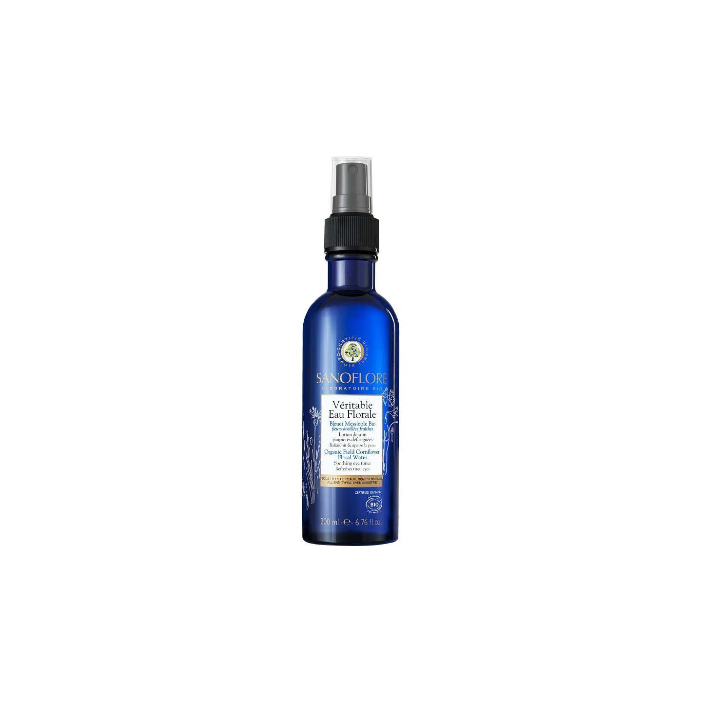 Sanoflore Véritable eau florale de bleuet Bio - 200ml