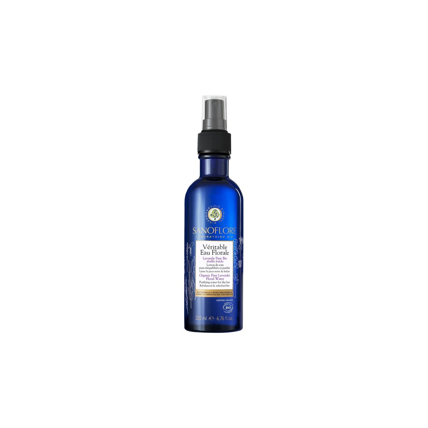 Sanoflore Véritable eau florale de lavande fine Bio - 200ml