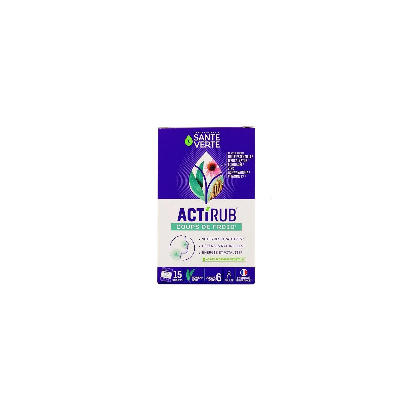 Santé Verte Actirub périodes hivernales -15 sachets