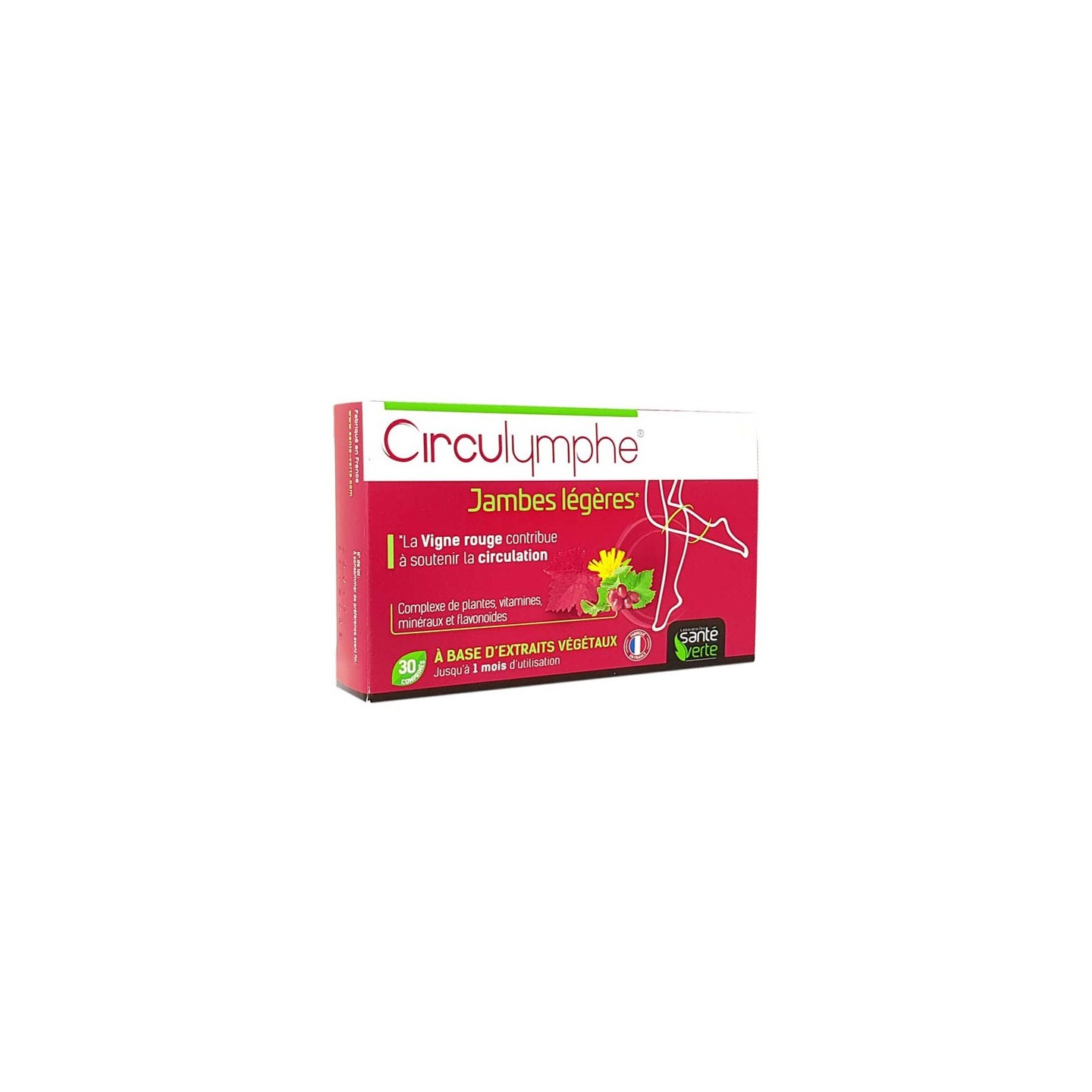 Santé Verte Circulymphe jambes légères - 30 comprimés