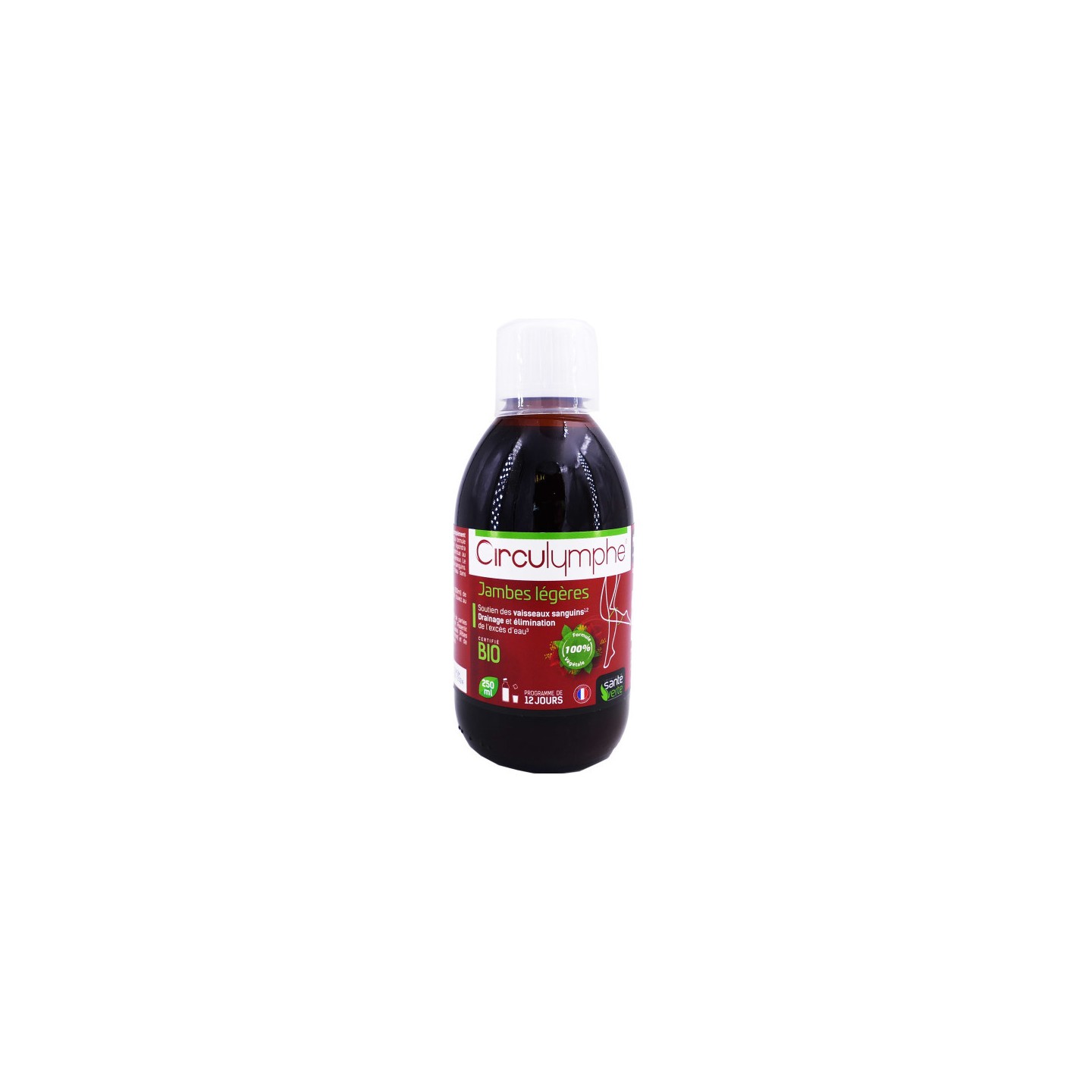 Santé Verte Circulymphe jambes légères Bio - Solution buvable 250ml