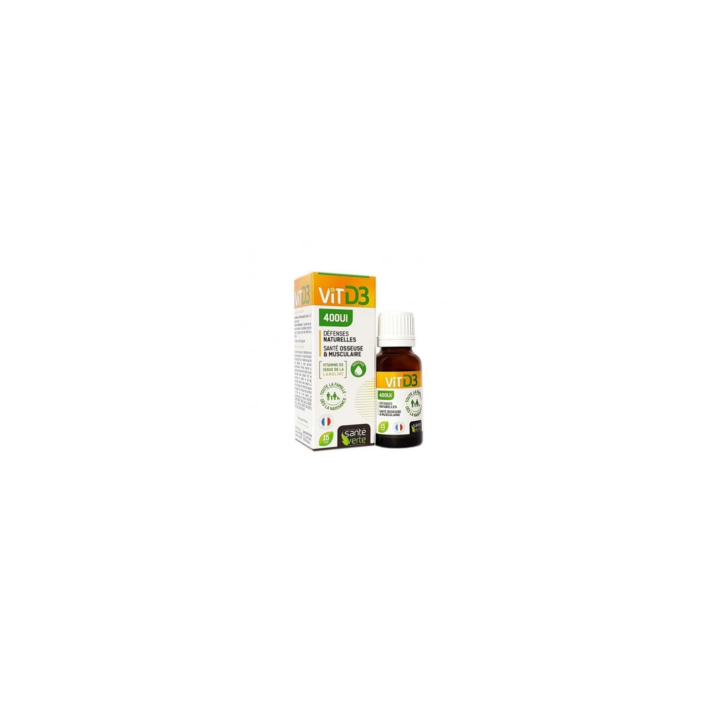 Santé Verte Vitamine D3 400UI - 15ml