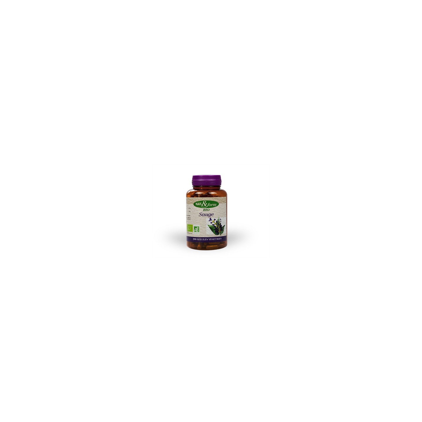 Sauge Bio 200 Gélules Nat&form