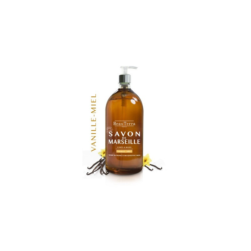 SAVON LIQUIDE DE MARSEILLE - VANILLE - MIEL