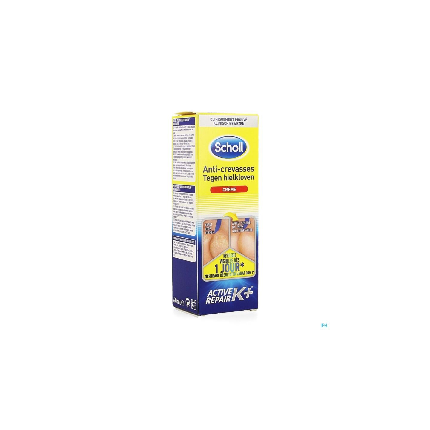 Scholl crème anti-crevasses K+ 60 ml