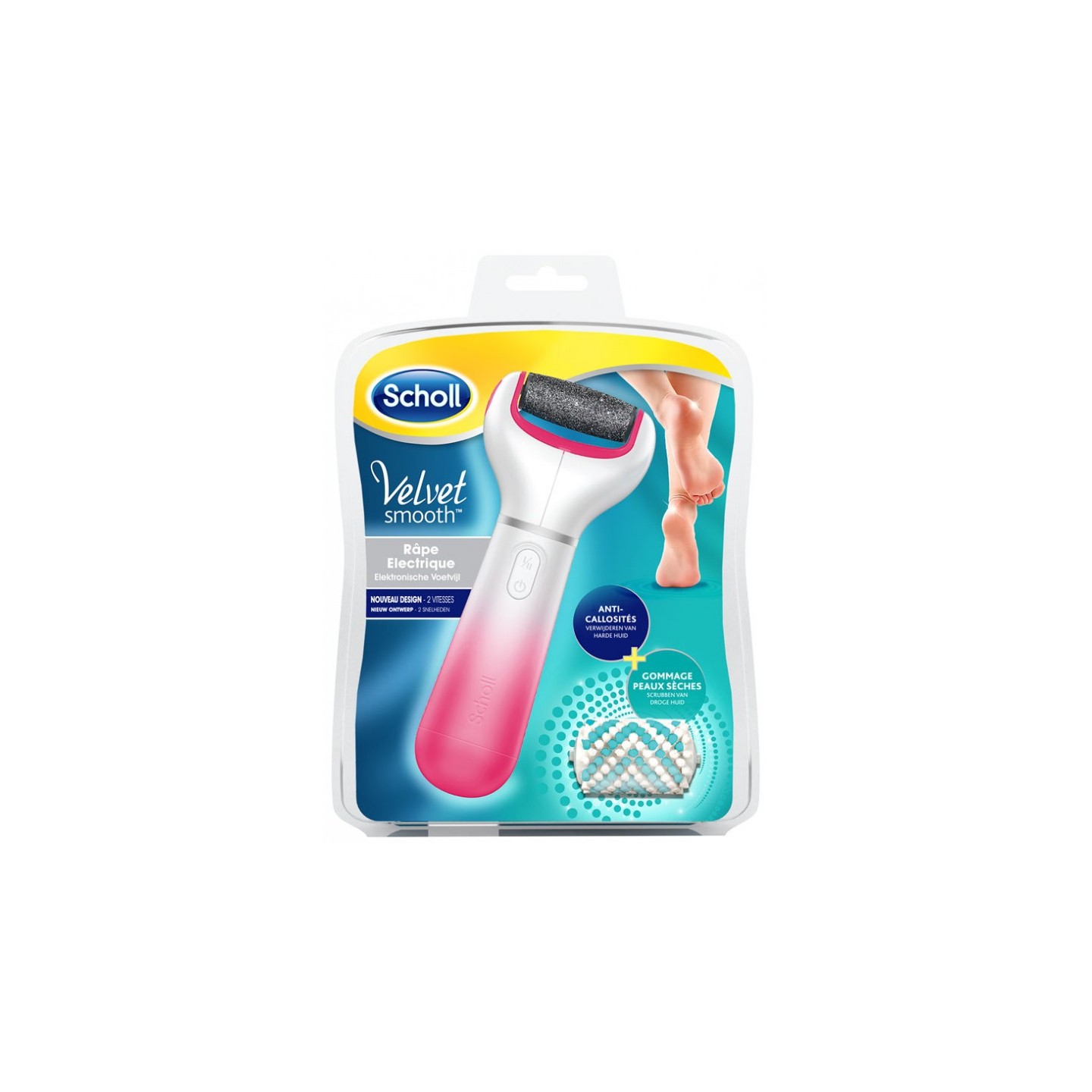 Scholl velvet rape électrique exfoliante rose