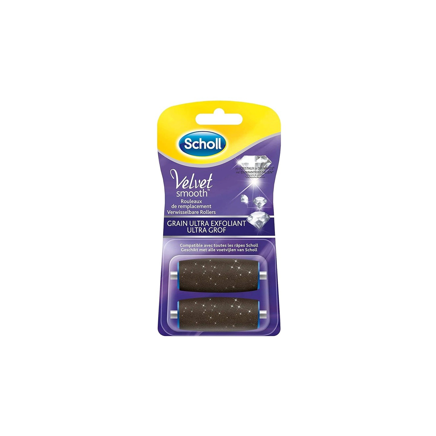 Scholl Velvet Smooth Grain ultra-exfoliant - 2 rouleaux de remplacement