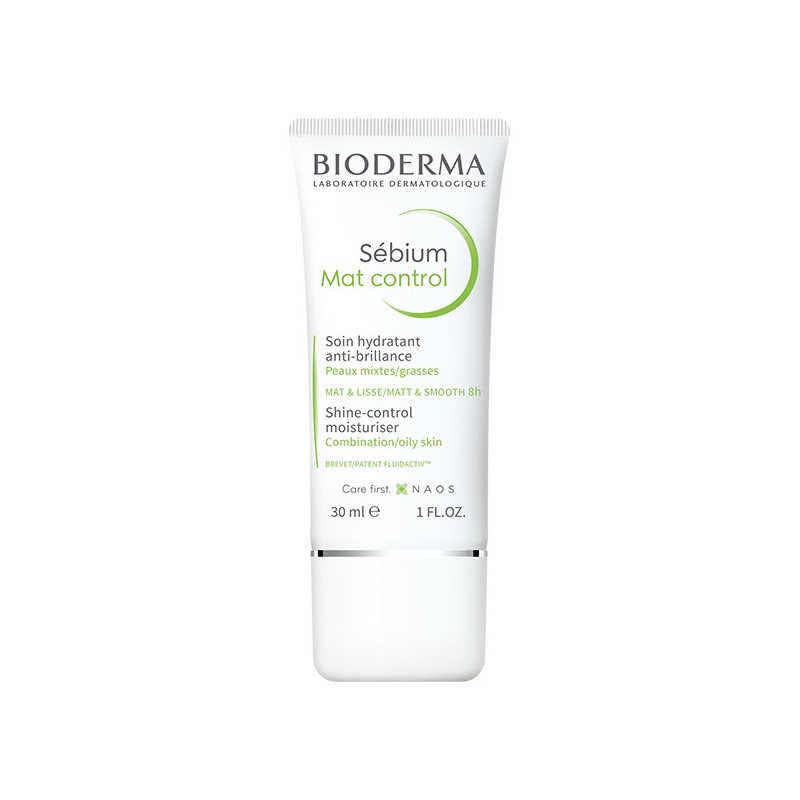 Bioderma Sébium Mat Control Soin Hydratant Anti-Brillance Peaux Mixtes à Grasses 30ml