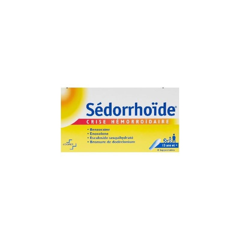 Pharmacie Bastille - Sédorrhoïde 8 Suppositoires