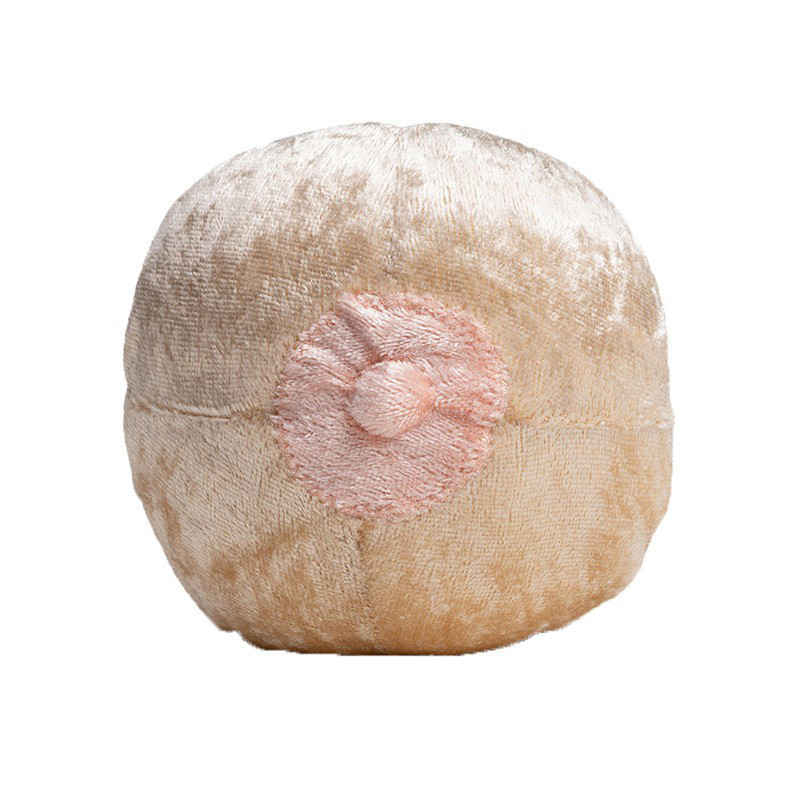Modèle anatomique de sein féminin en peluche