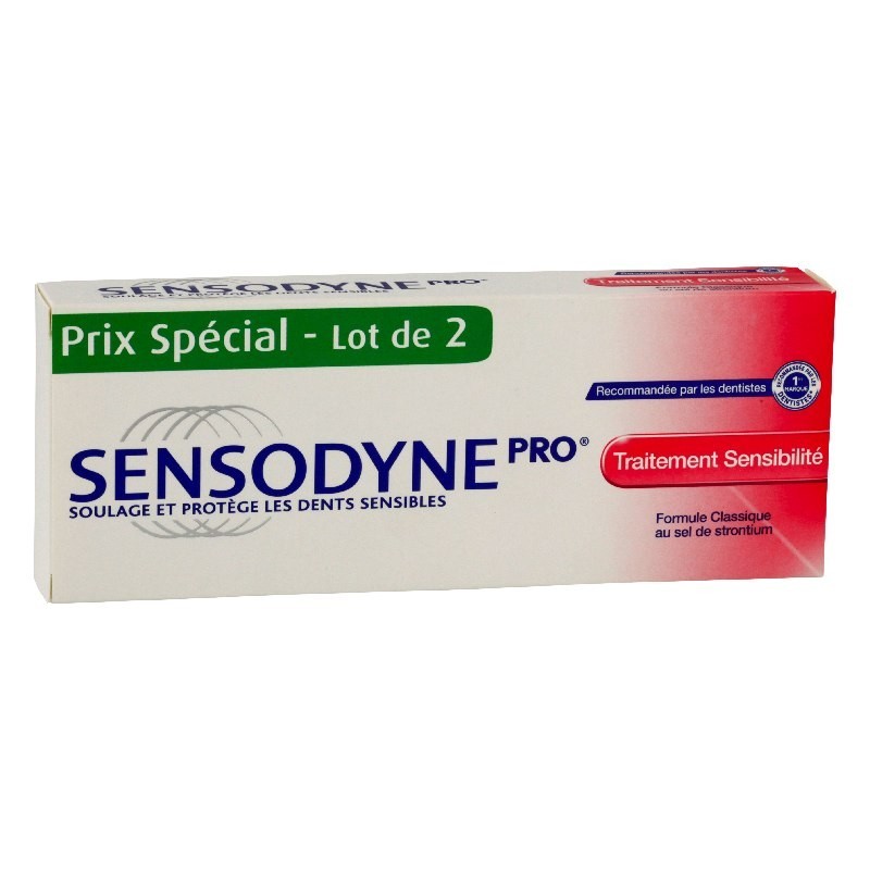 Pharmacie Bastille - Sensodyne pro traitement sensibilité duo 75ml