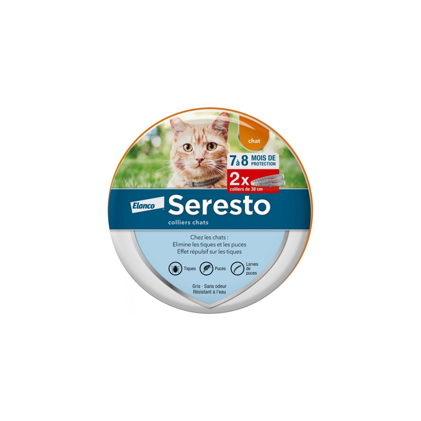 Seresto Collier antiparasitaire chats - 2 colliers