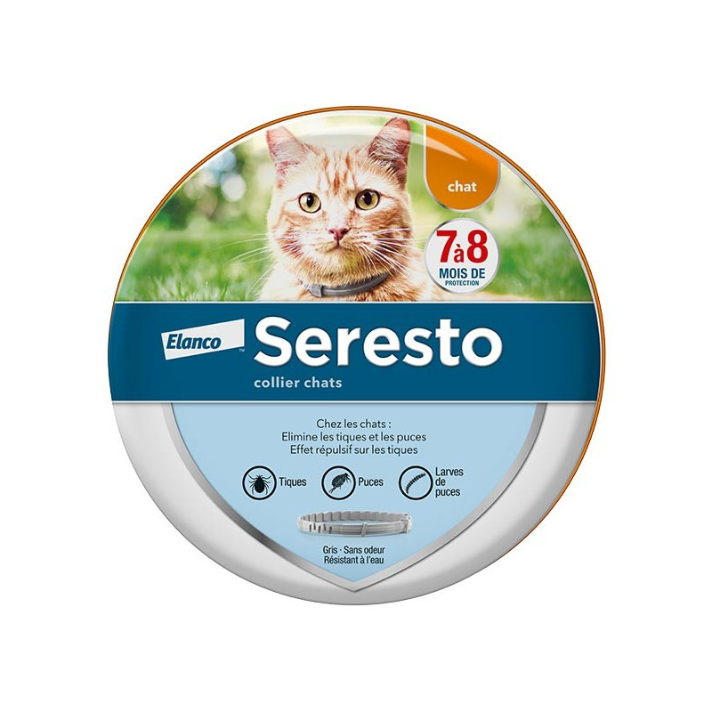 Seresto Chat Collier Anti-Puces et Anti-Tiques 1 unité