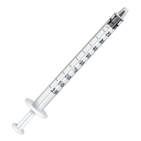 SERINGUES 1ML INSULINE CRISTAL 3 CORPS
