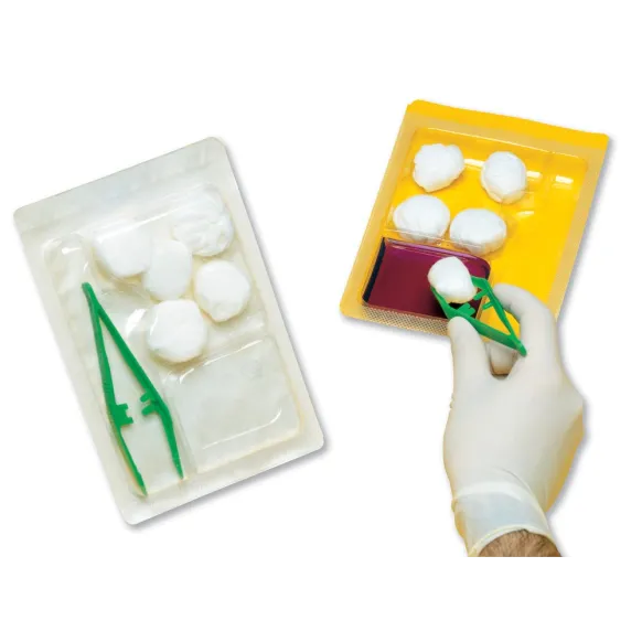 SET DE PANSEMENT AVEC 1 PINCE LIGHT (BOITE DE 5)