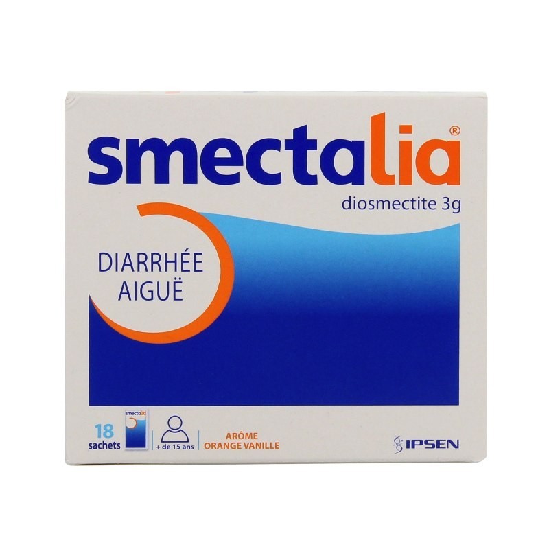 Pharmacie Bastille - Smectalia 3 g poudre pour suspension buvable 18 sachets
