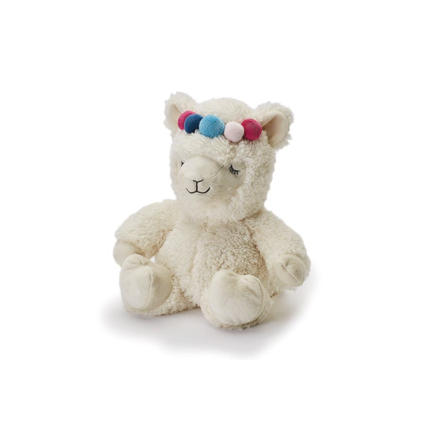 Soframar bouillotte peluche lama blanc