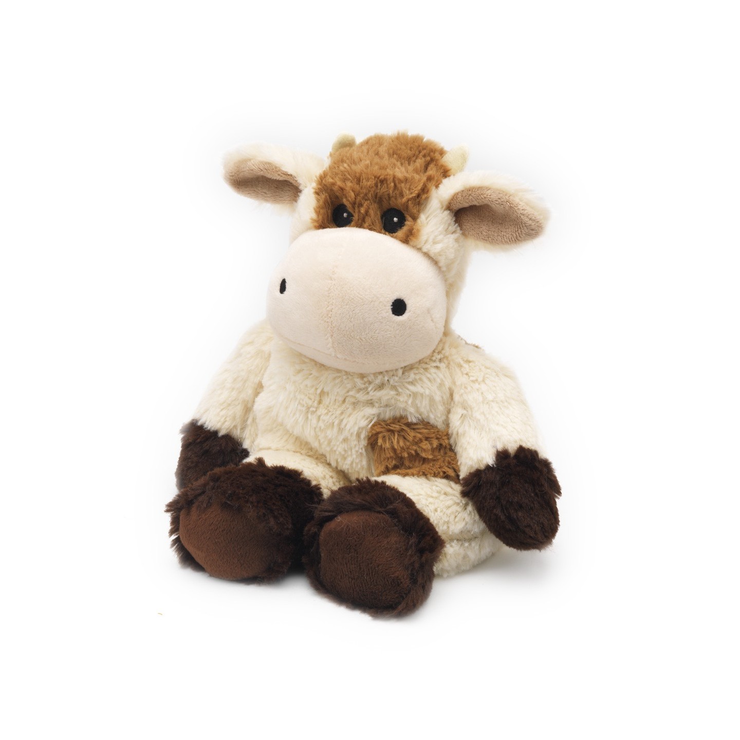 Soframar bouillotte peluche vache marron