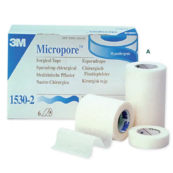 SPARADRAP EN ROULEAU MICROPORE 1,25CM BLANC 3M