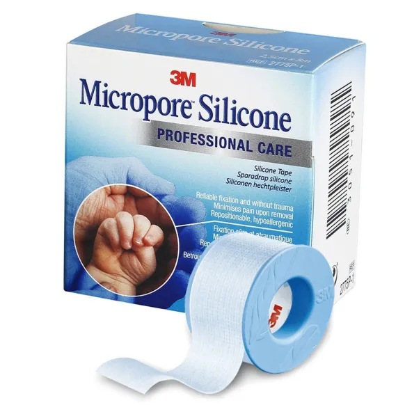 SPARADRAP MICROPORE SILICONE 3M