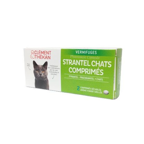 Strantel vermifuges chats 2 comprimés